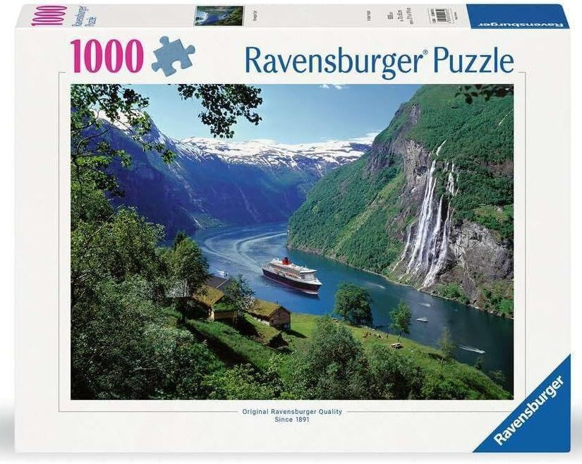 Ravensburger - Norwegian Fjord, - 1000 Piece Jigsaw Puzzle
