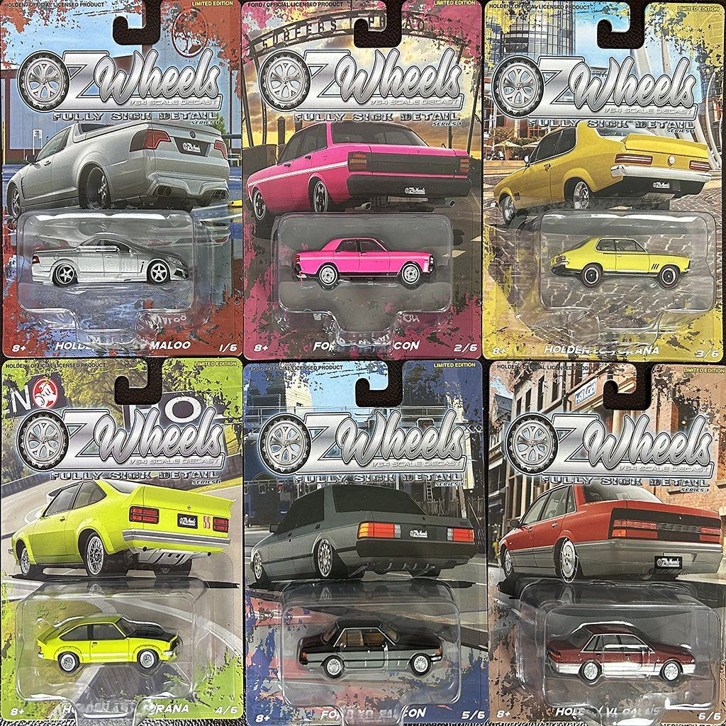 Oz Wheels Fully Sick Detail FSD's Series 1 - 6 Car Set - 1:64 Scale Diecast