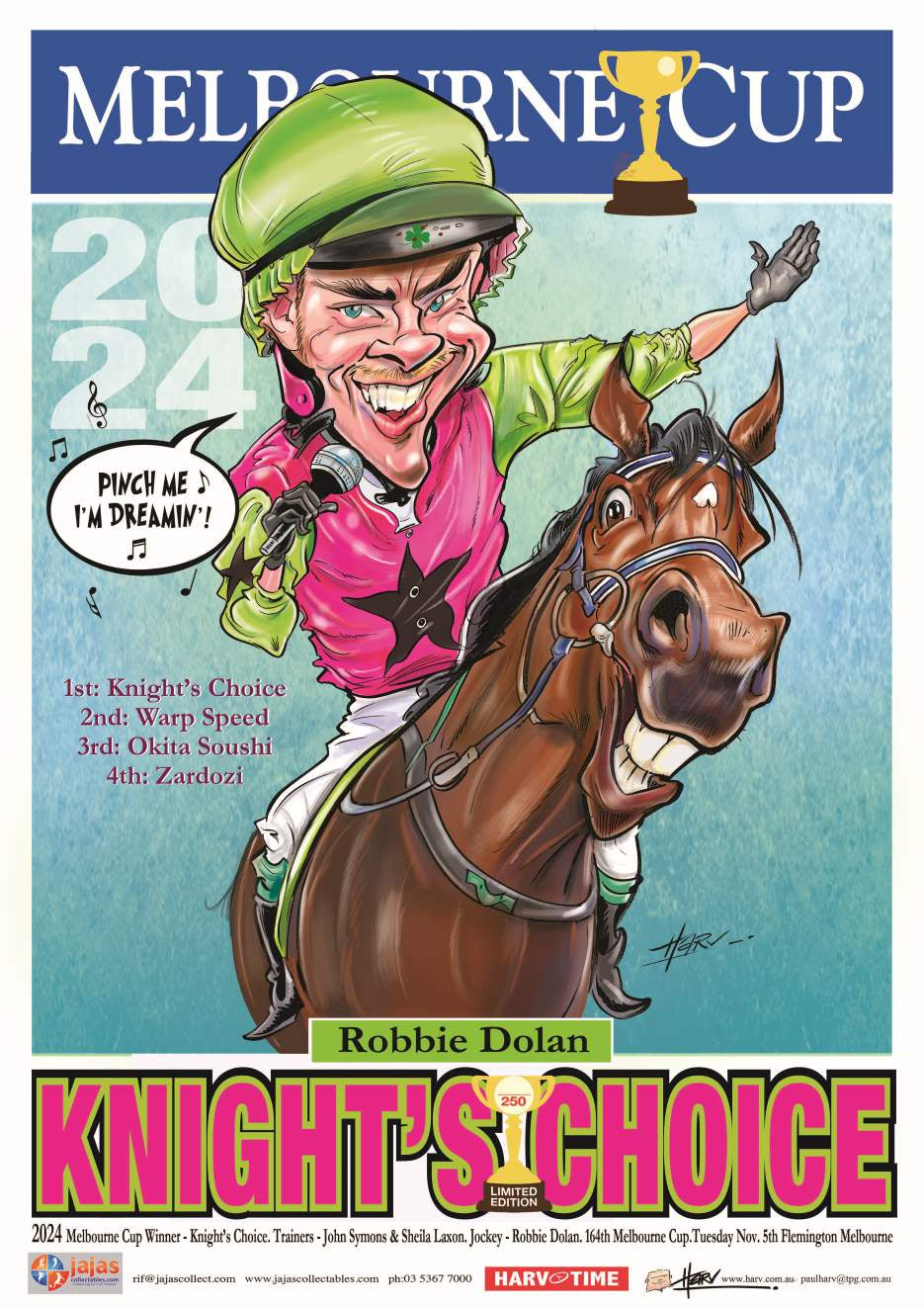 Knights Choice, 2024 Melbourne Cup, Harv Time Poster