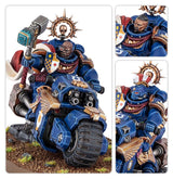 Warhammer 40,000 - 48-113, Space Marines, Captain on Bike