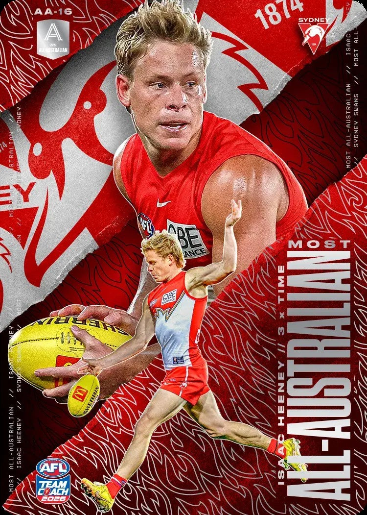 Isaac Heeney, All-Australian Silver, 2026 Teamcoach AFL