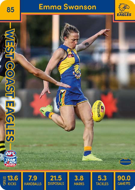 2023 Teamcoach AFLW, 90 card Base Set