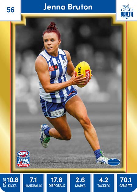 2023 Teamcoach AFLW GOLD Parallel Cards -  Cards 1 to 90 - Pick Your Card