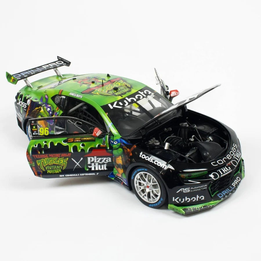 Biante CHEVROLET CAMARO - BJR - JONES/BOYS #96 - 2023 Penrite Sandown 500 - Race 24 - Pizza Hut TMNT Livery - 1:18 Scale Diecast Model Car