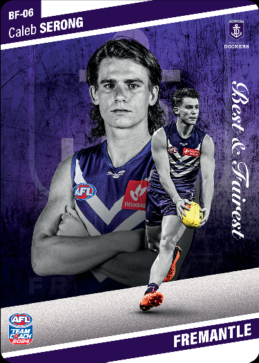 Caleb Serong, BF-06, Best & Fairest, 2024 Teamcoach AFL