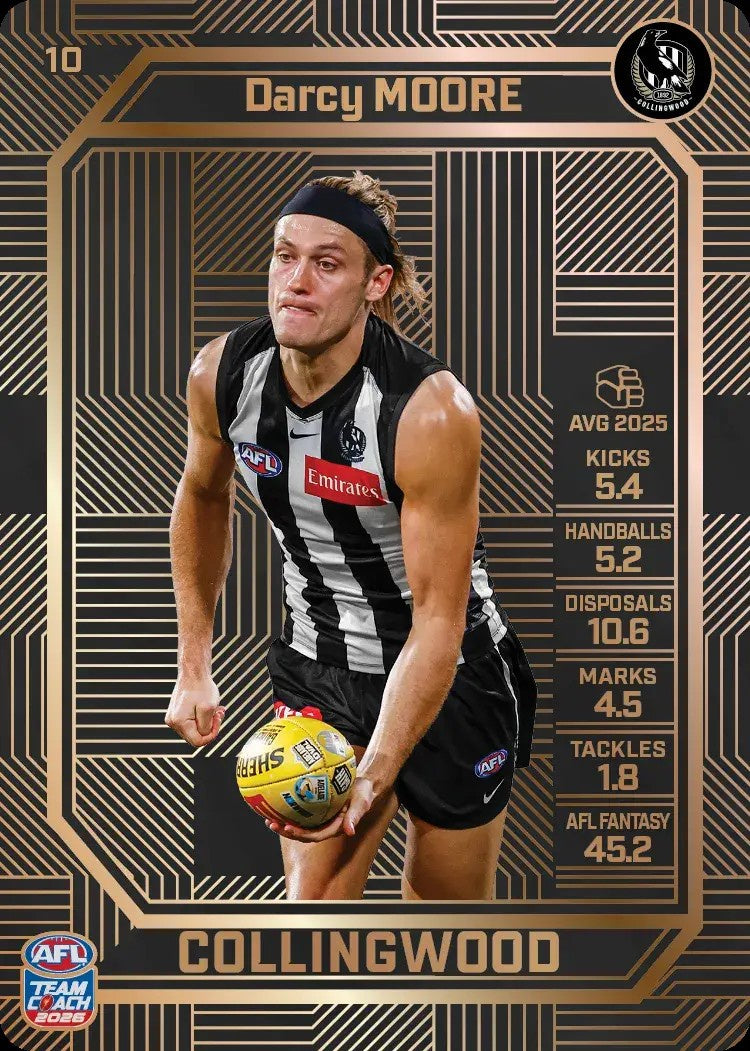 Darcy Moore, #10, Bronze, 2026 Teamcoach AFL