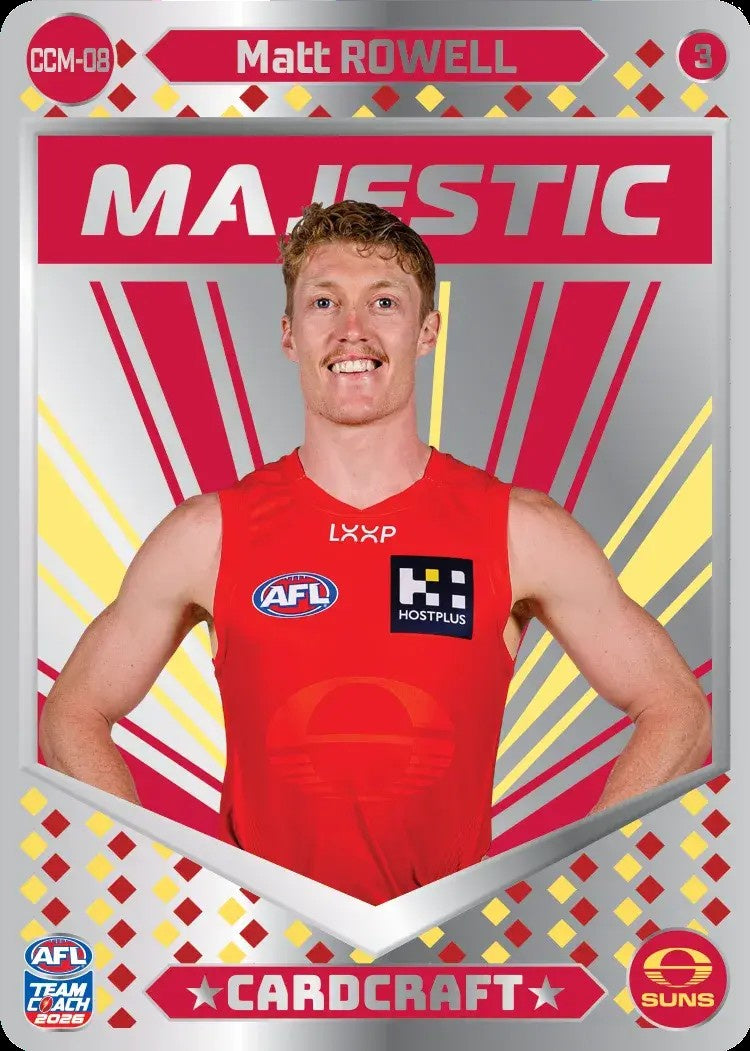 Matt Rowell, CCM-08-3, Majestic Card Craft, 2026 Teamcoach AFL