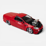 Red Supercharged Holden VF Maloo GTSR Ute, 1:24 Scale Diecast Car
