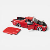 Red Supercharged Holden VF Maloo GTSR Ute, 1:24 Scale Diecast Car