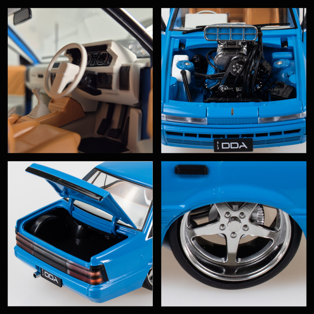 Blue Supercharged Holden VL Calais, 1:24 Scale Diecast Car