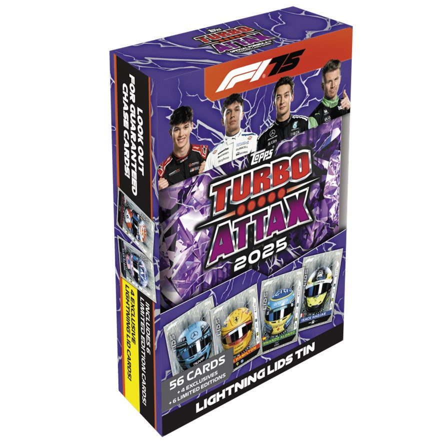 2025 Topps TURBO ATTAX Formula 1 Trading Cards  Mega Tin