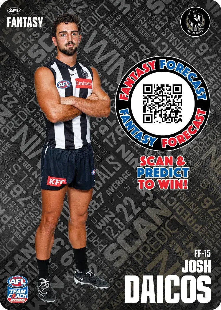 2026 Teamcoach AFL Fantasy Forecast - Cards 1 to 72 - Pick Your Card