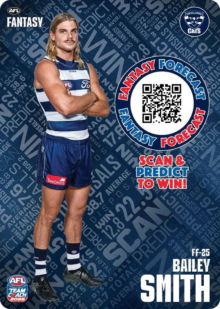 2026 Teamcoach AFL Fantasy Forecast - Cards 1 to 72 - Pick Your Card