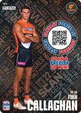 2026 Teamcoach AFL Fantasy Forecast - Cards 1 to 72 - Pick Your Card