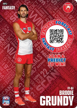 2026 Teamcoach AFL Fantasy Forecast - Cards 1 to 72 - Pick Your Card