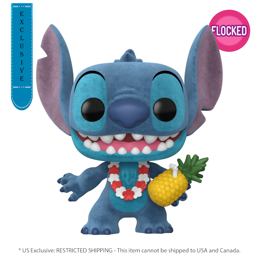 Lilo & Stitch - Luau Stitch US Exclusive Flocked Pop! Vinyl [RS]