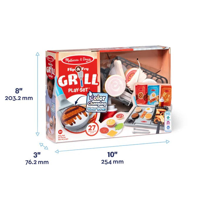 Melissa & Doug - Water WOW! Flip & Fry Grill Play Set