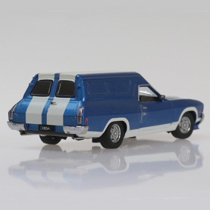 Blue with White Stripes, Ford XC Panel Van, 1:32 Scale Diecast Car