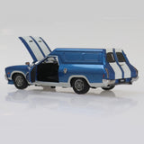Blue with White Stripes, Ford XC Panel Van, 1:32 Scale Diecast Car