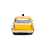 Deadpool (Comics) - 1957 Chevy Bel Air Taxi Hollywood Ride 1:24 Scale Diecast Vehicle with Deadpool