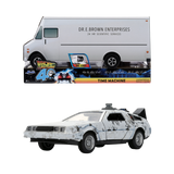 Back to the Future - Delorean (Frosted) 1:32 Scale Diecast Vehicle with Truck Box (SDCC Exclusive)