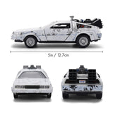 Back to the Future - Delorean (Frosted) 1:32 Scale Diecast Vehicle with Truck Box (SDCC Exclusive)
