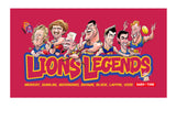Fitzroy & Brisbane Lions Player Legends Caricature Stubby Holders. Art by HarvTime.