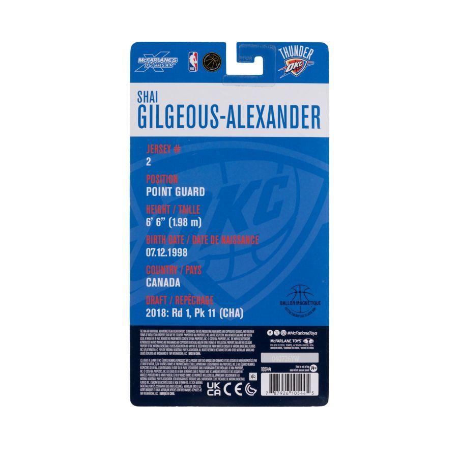 Shai Gilgeous-Alexander (Oklahoma City Thunder) 6″ Articulated Basketball NBA Figure
