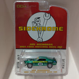 CHASE VERSION: Green Machine, 1969 Ford Mustang Boss 302 #102, Jim Richards Sidchrome Racing, 1:64 Diecast Vehicle