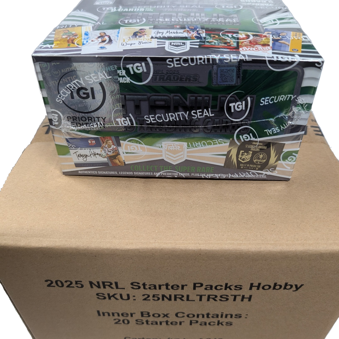 COMBO: PRIORITY Box & HOBBY Starter Box, 2025 TLA Traders Titanium NRL Rugby League