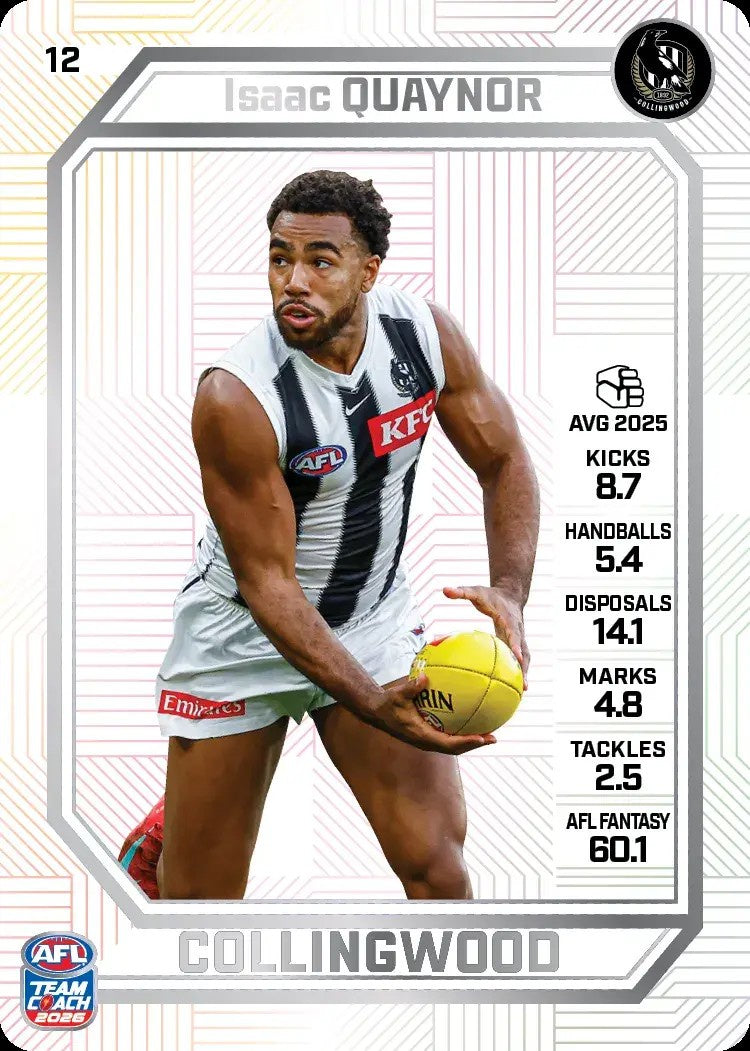 Isaac Quaynor, PEARL Parallel, 2026 Teamcoach AFL