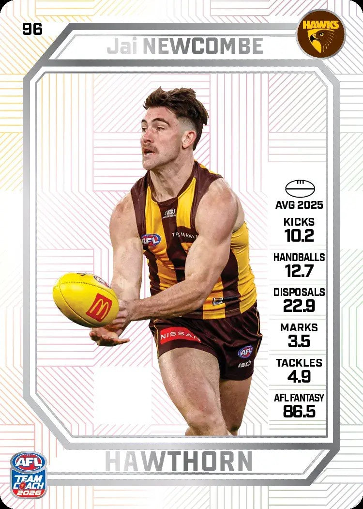Jai Newcombe, PEARL Parallel, 2026 Teamcoach AFL
