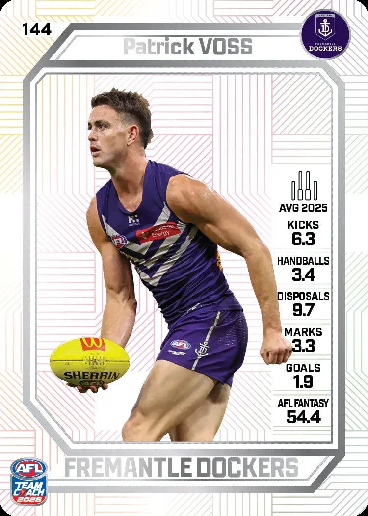 Patrick Voss, PEARL Parallel, 2026 Teamcoach AFL