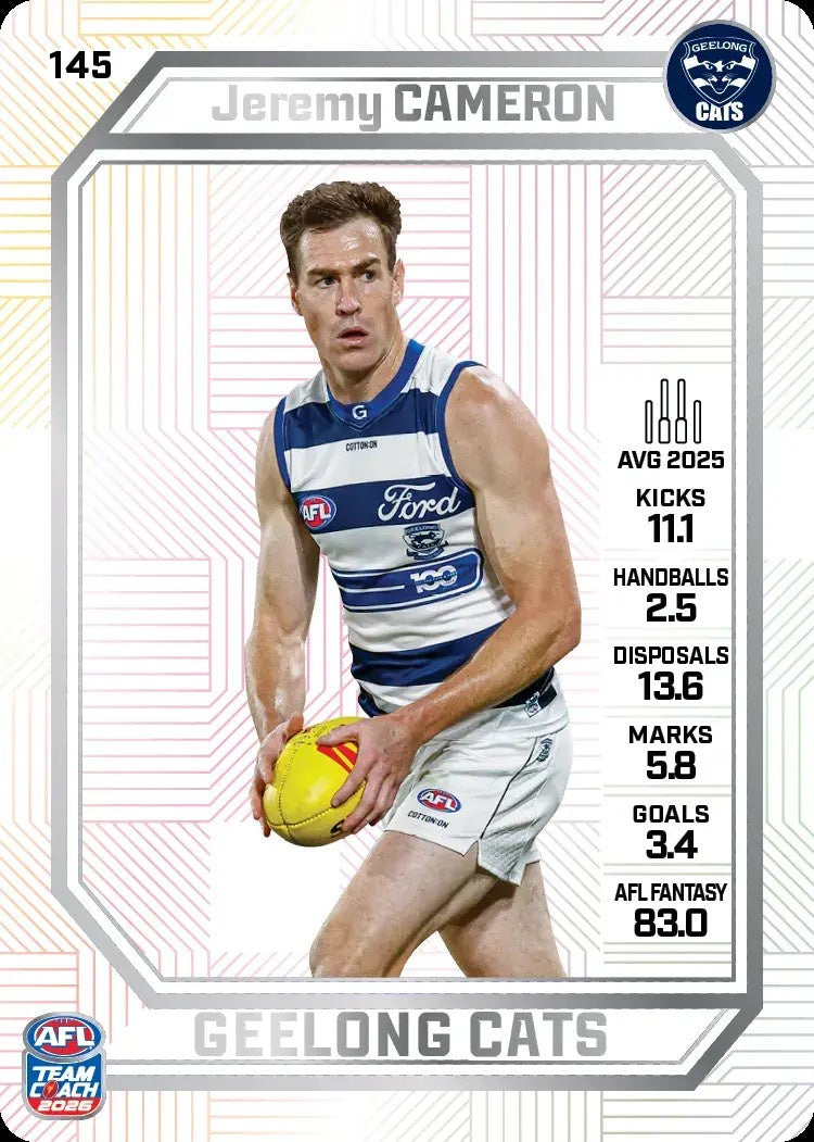 Jeremy Cameron, PEARL Parallel, 2026 Teamcoach AFL
