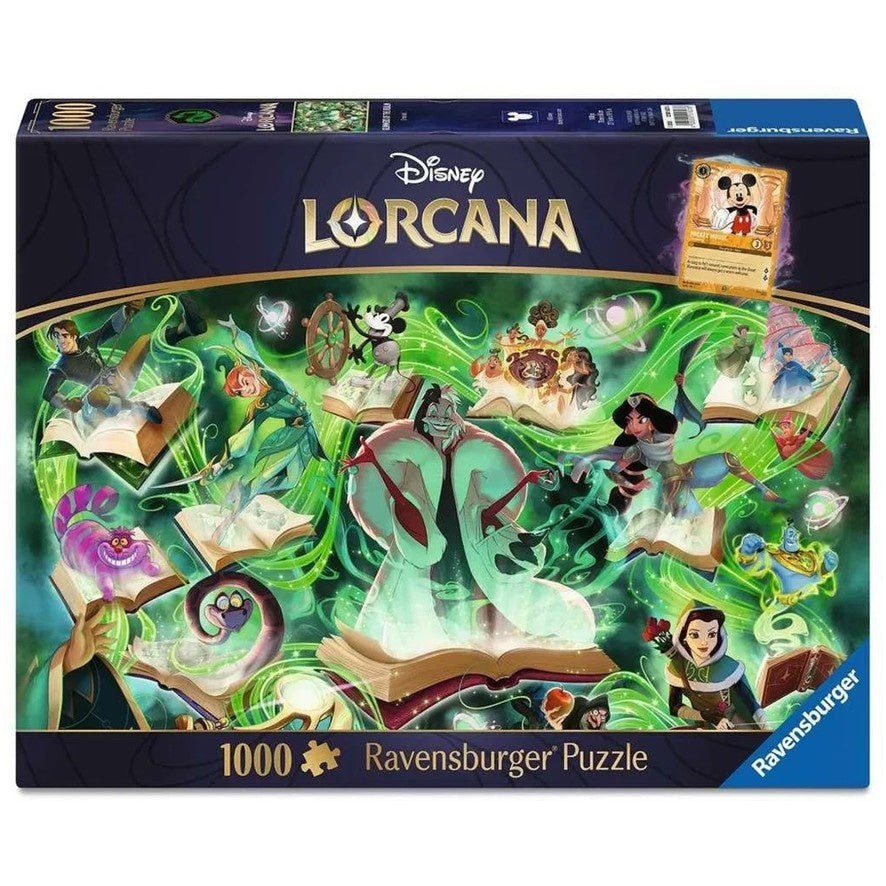 Ravensburger Disney's Lorcana Glimmers of the Realm: Emerald - 1000 Piece Jigsaw Puzzle