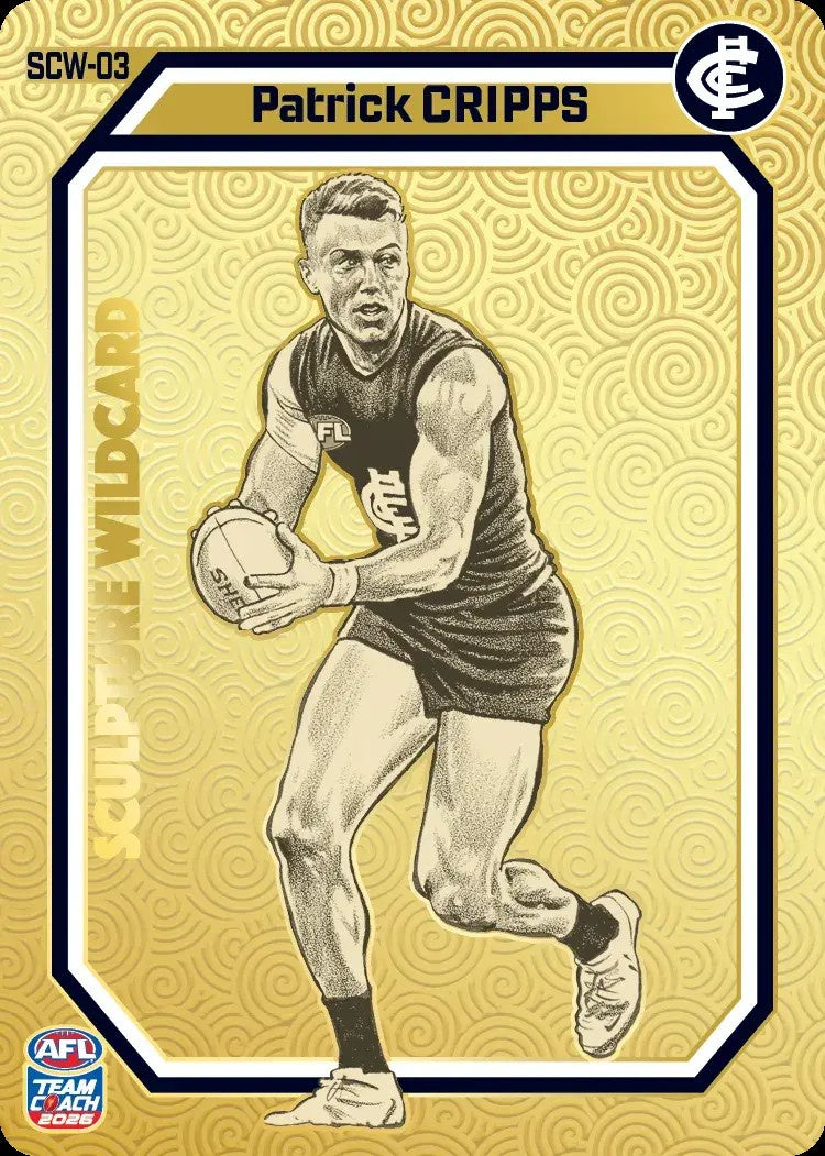 Patrick Cripps, GOLD Sculpture Wildcard, 2026 Teamcoach AFL