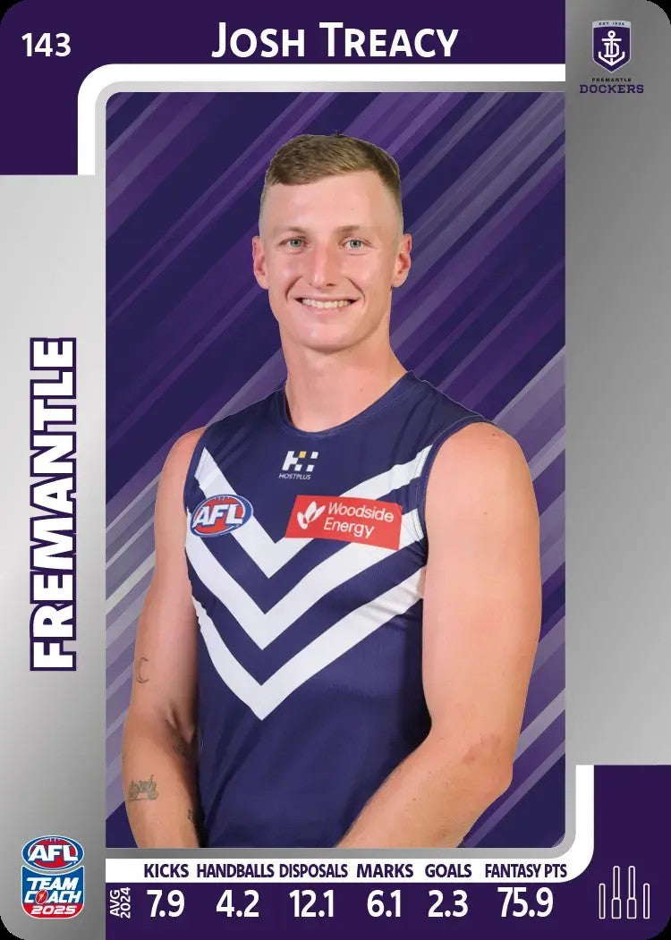 2025 Teamcoach AFL Silver Parallel Cards - Cards 101 to 198 - Pick Your Card