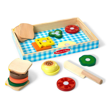 Melissa & Doug - Sandwich Making Set - Wooden Play Food