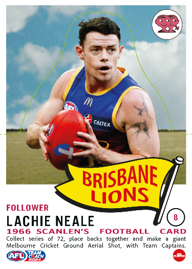 2024 Teamcoach AFL Scanlens Die-Cut - Cards 1 to 72 - Pick Your Card