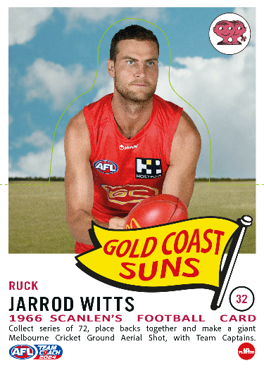 2024 Teamcoach AFL Scanlens Die-Cut - Cards 1 to 72 - Pick Your Card