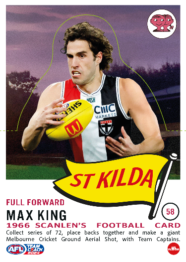 2024 Teamcoach AFL Scanlens Die-Cut - Cards 1 to 72 - Pick Your Card
