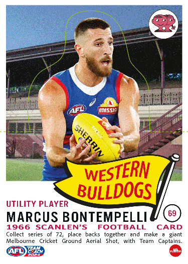 2024 Teamcoach AFL Scanlens Die-Cut - Cards 1 to 72 - Pick Your Card