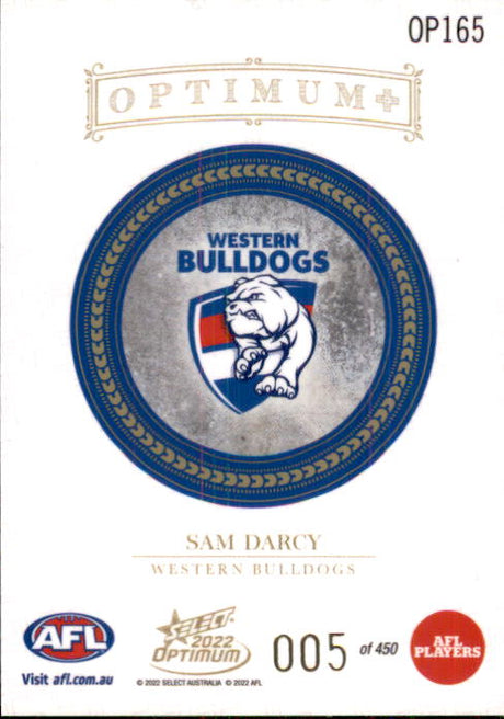 Sam Darcy, RC, Optimum+ Plus, 2022 Select AFL Optimum