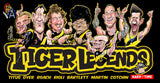 Richmond Tigers Player Legends Caricature Stubby Holders. Art by HarvTime.