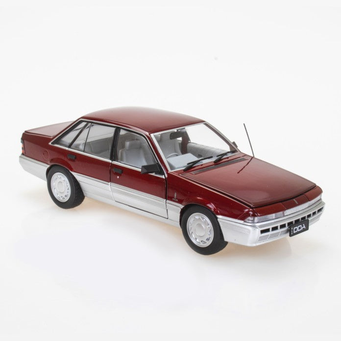 Red/Silver Holden VL Calais, 1:24 Scale Diecast Car