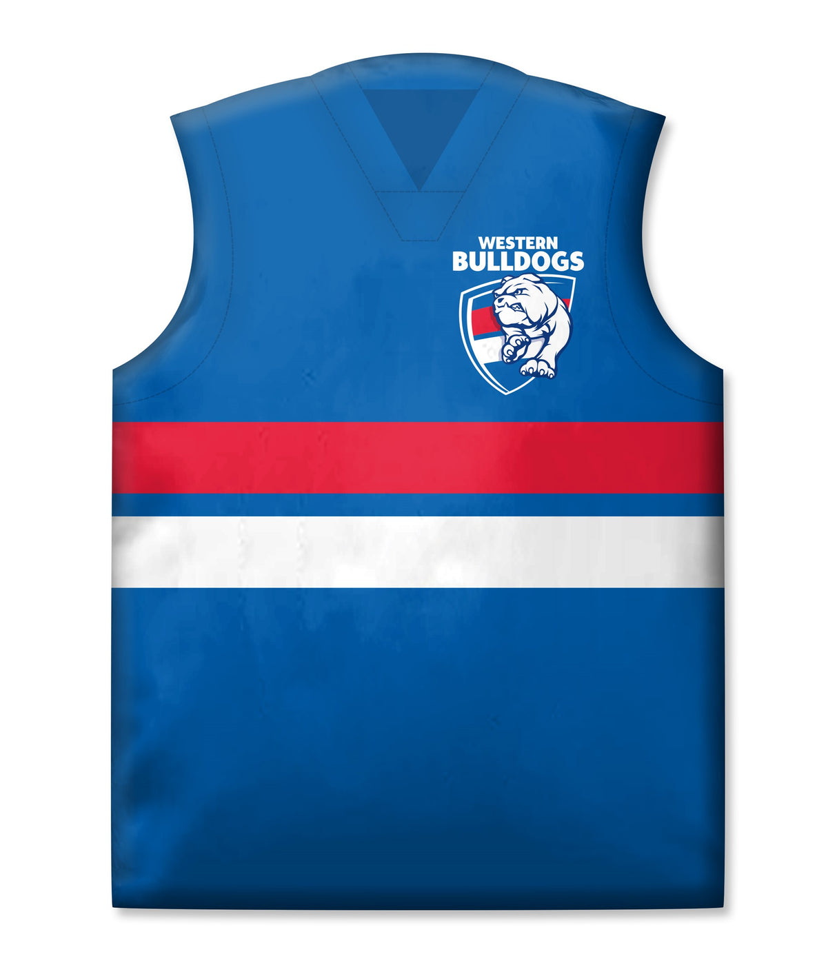Western Bulldogs Guernsey Shaped Cushion