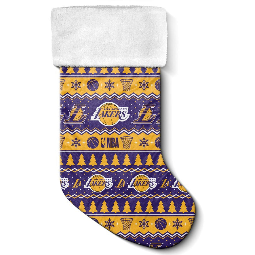 LOS ANGELES LAKERS JUMBO XMAS STOCKING