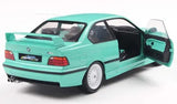 1991 BMW M3 E36 Coupe Mint Green, 1:18 Scale Diecast Car