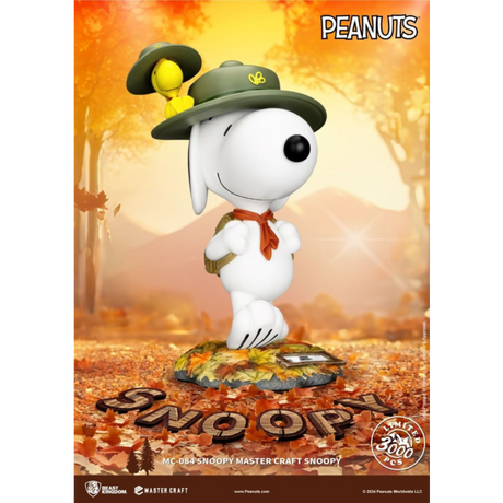 Peanuts - Camp Snoopy with Woodstock Master Craft 15" Statue