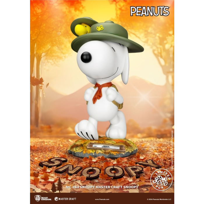 Peanuts - Camp Snoopy with Woodstock Master Craft 15" Statue